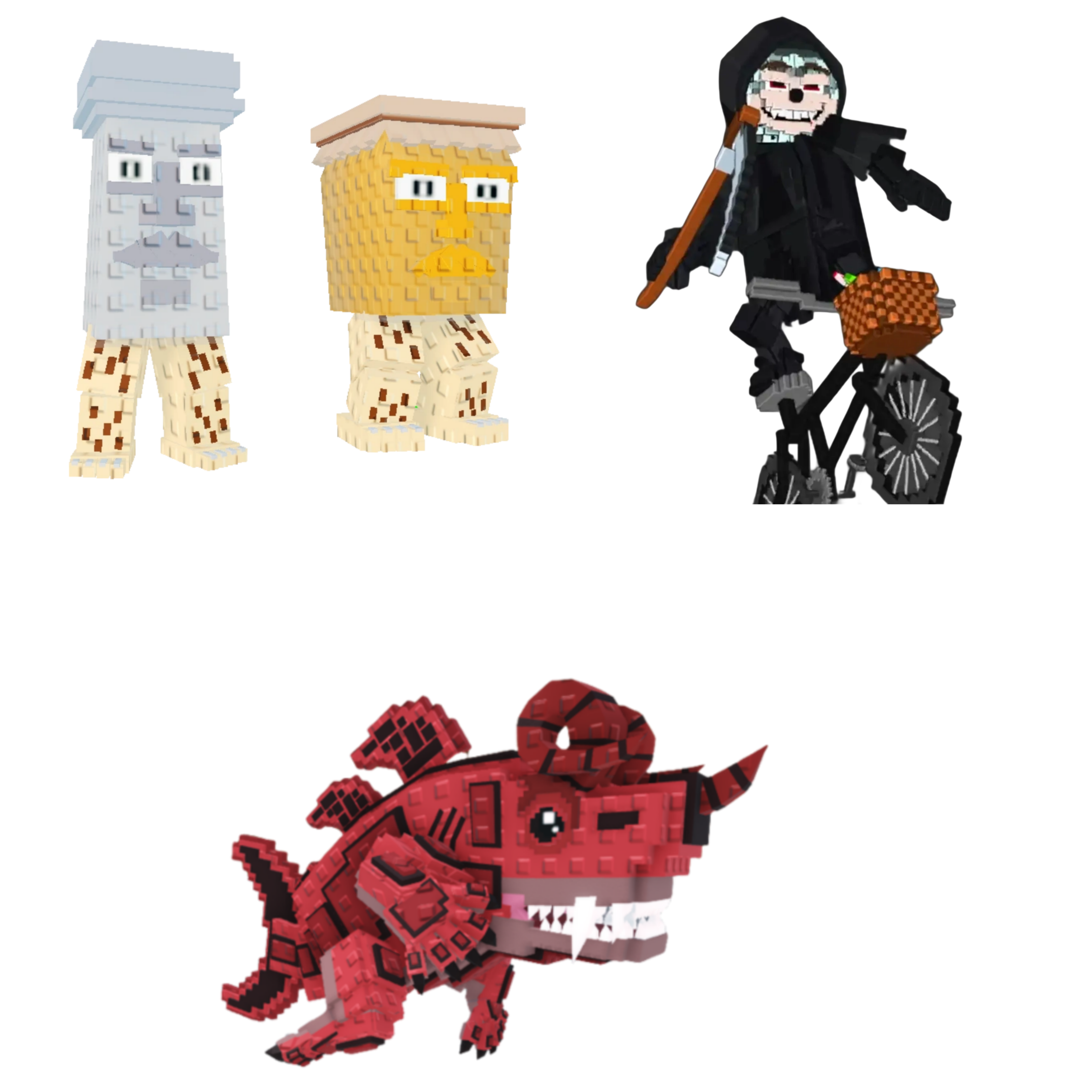 [BUNDLE] - 💀 1x Garama and Madundung 💀 1x Eviledon 💀 1x Mieteteira Bicicleteira