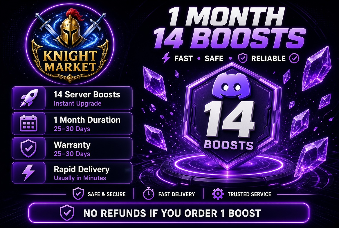 Discord Server Boosts | 14x | 1 Month