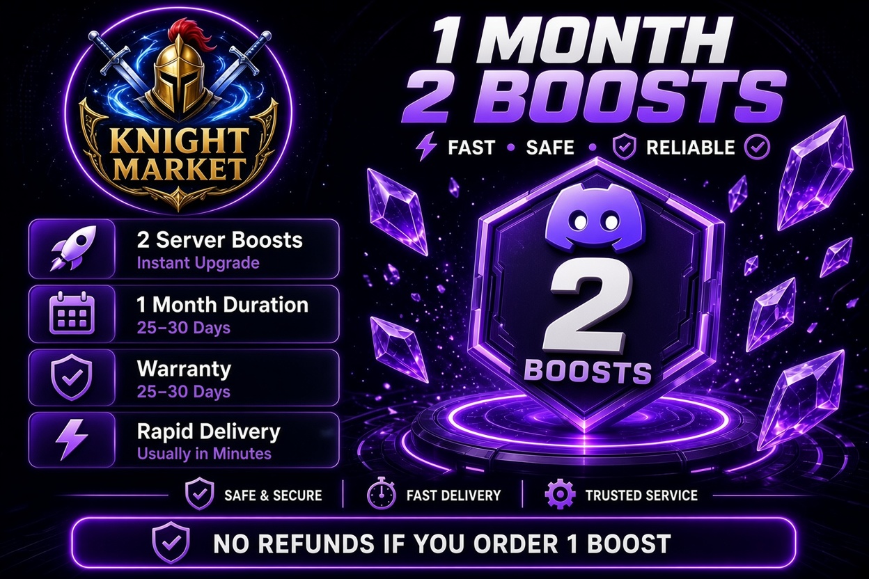 Discord Server Boosts | 2x | 1 Month