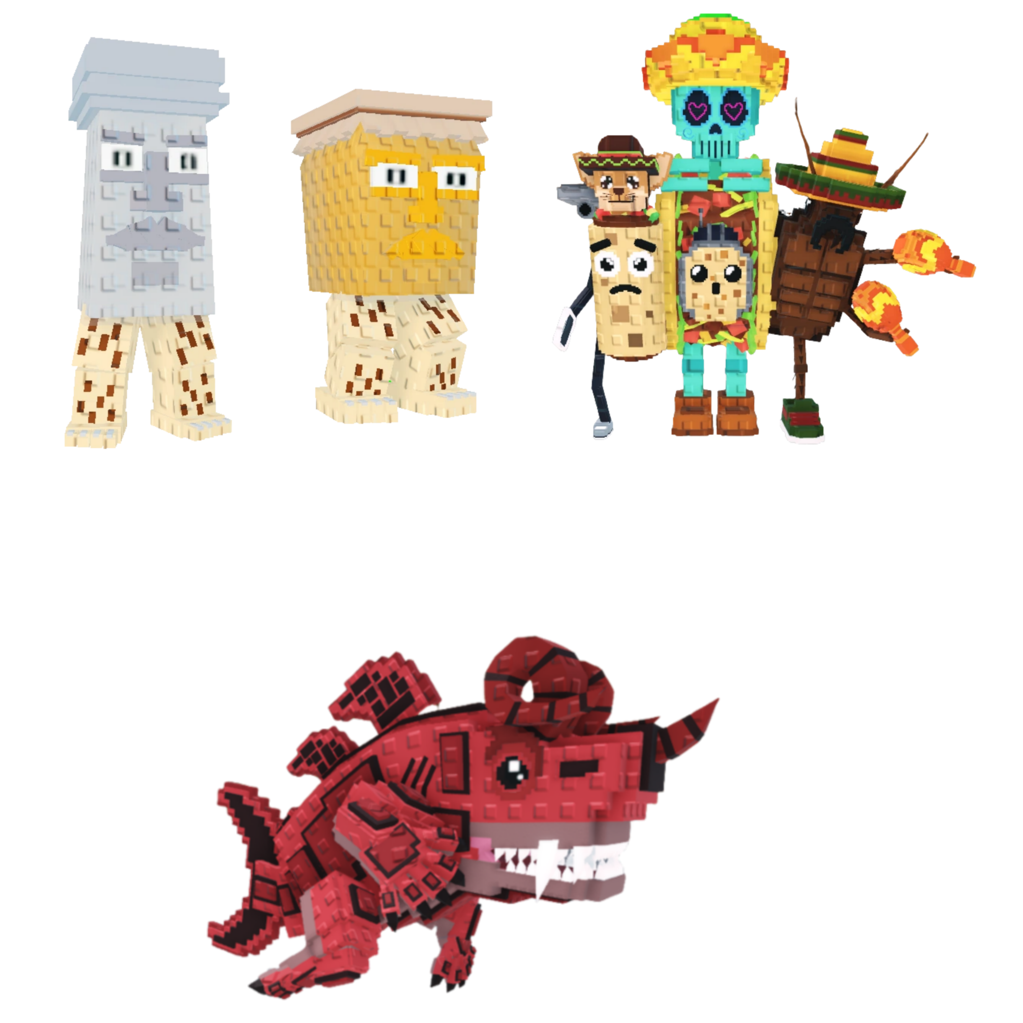[BUNDLE] - 👾 1x Garama and Madundung 👾 1x La Taco Combinasion 👾 1x Eviledon