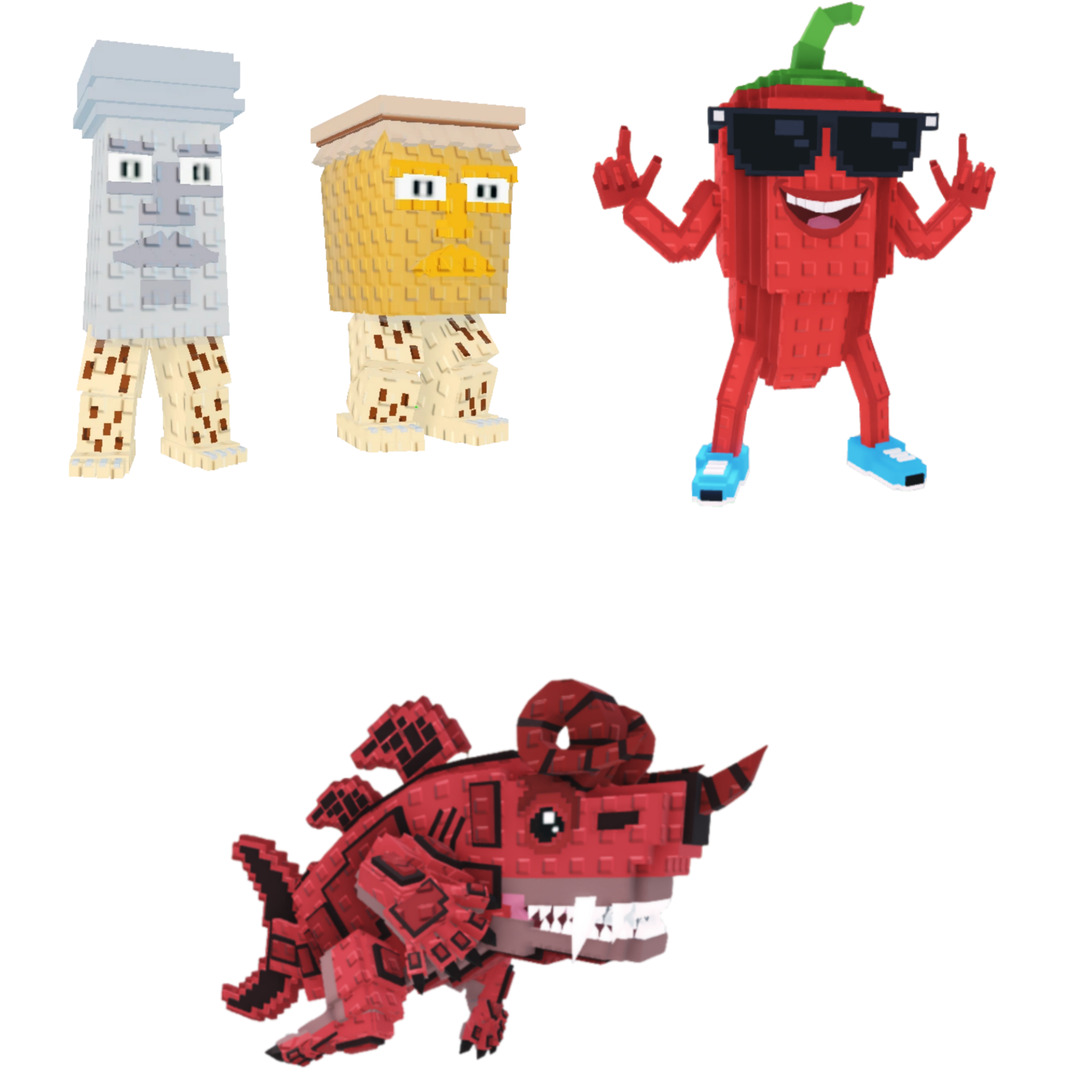 [BUNDLE] - 🤖 1x Garama and Madundung 🤖 1x Chillin Chili 🤖 1x Eviledon