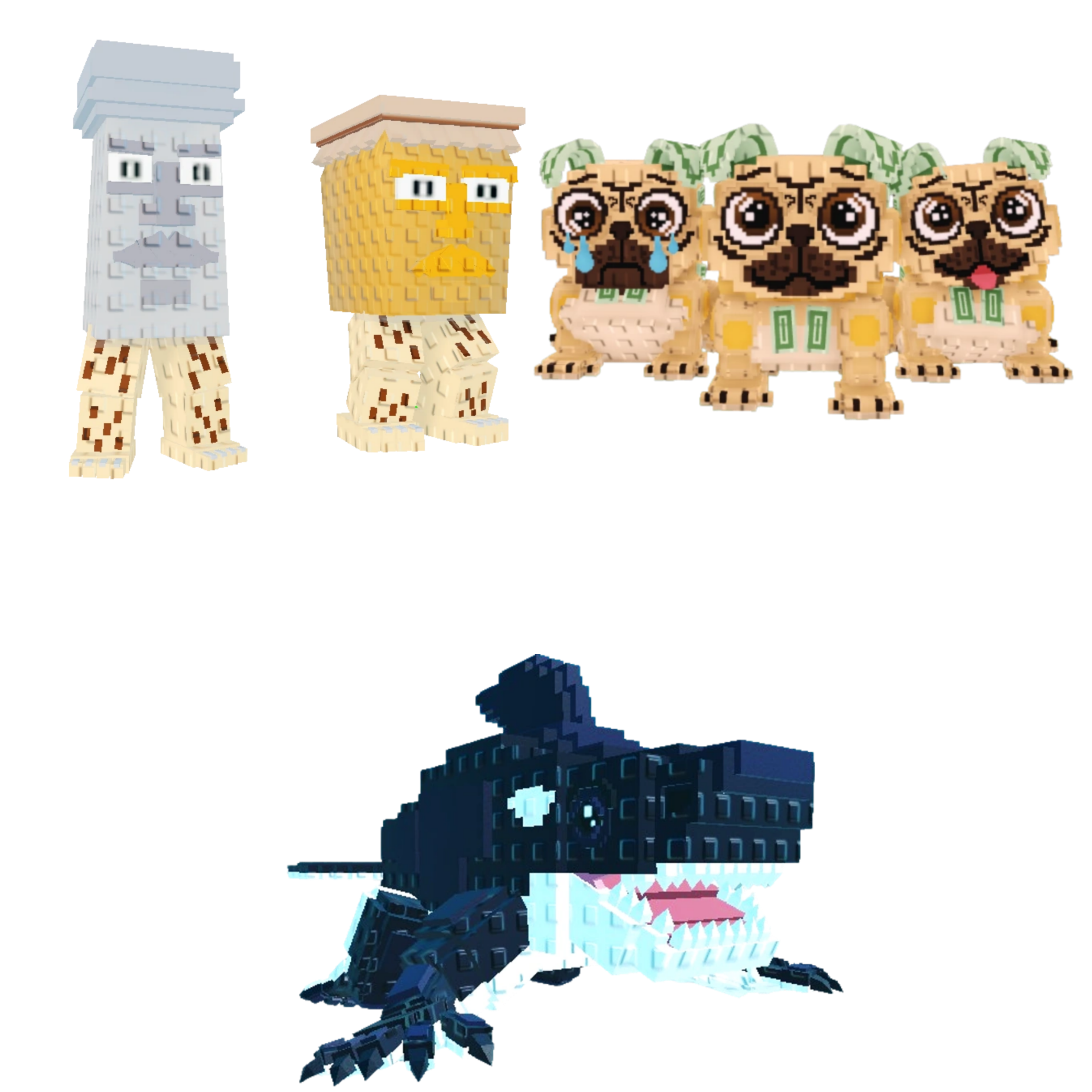 [BUNDLE] - 🙈 1x Garama and Madundung 🙈 1x Orcaledon 🙈 1x Los Puggies