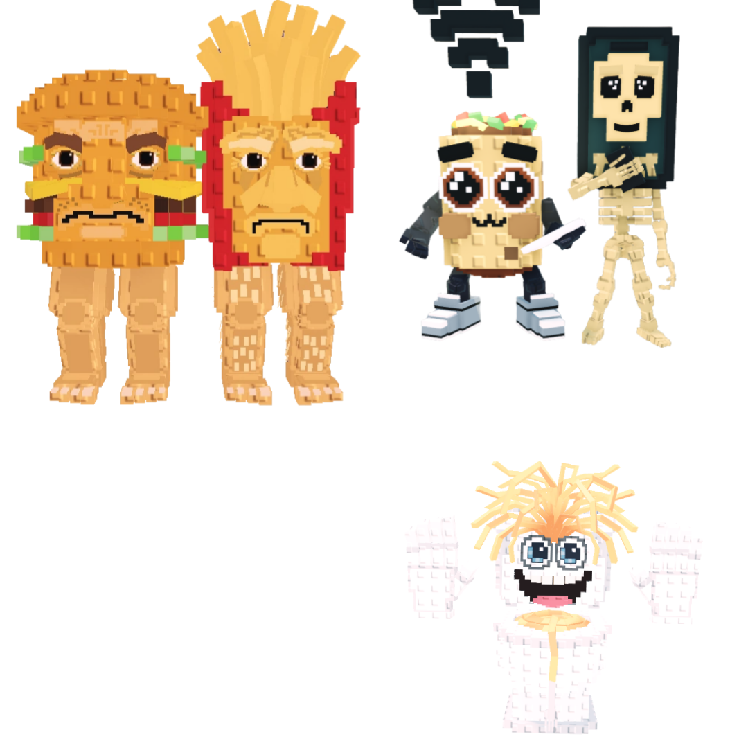[BUNDLE] - 🍦 1x Burguro And Fryuro 🍦 1x Los Mobilis 🍦 1x Spaghetti Tualetti