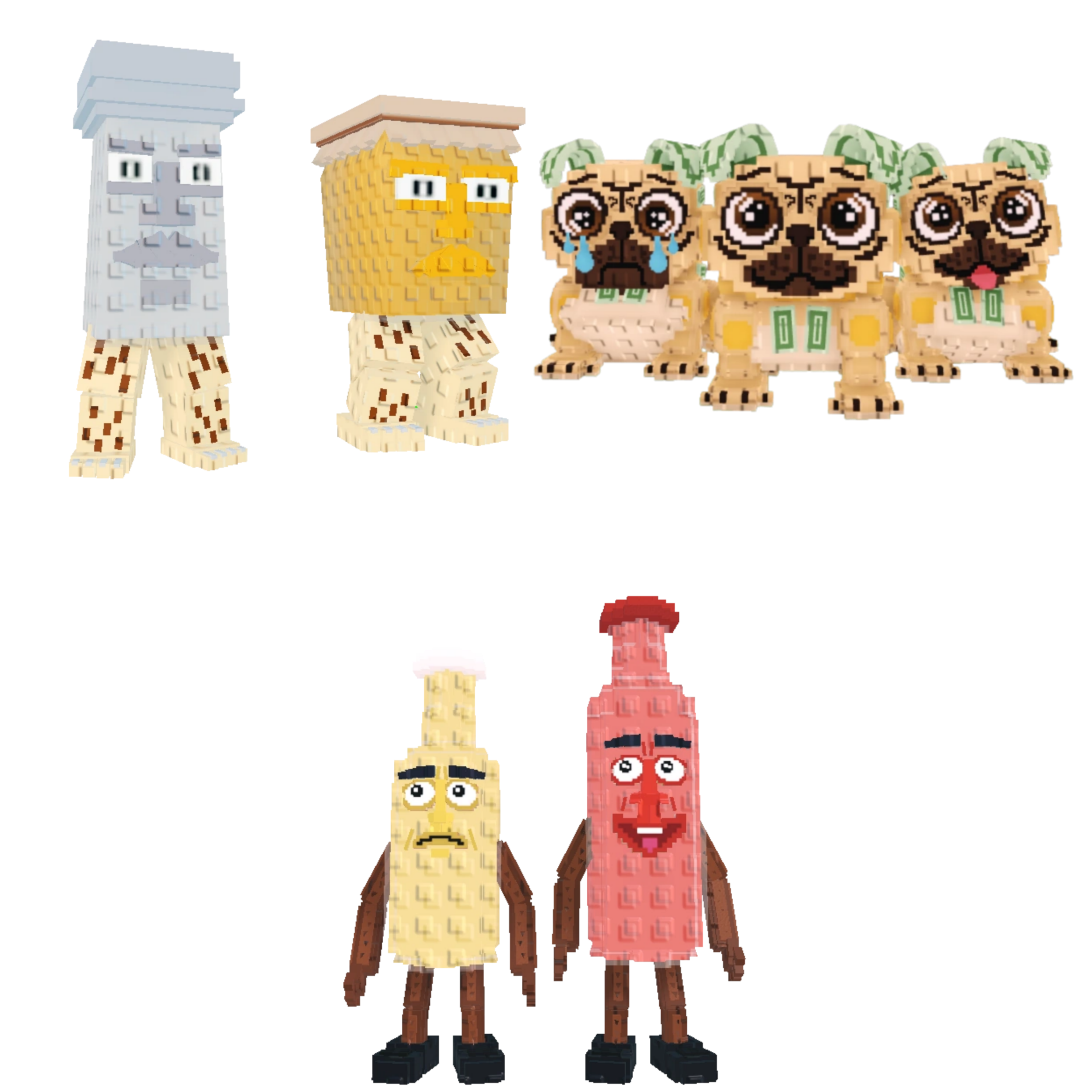 [BUNDLE] - 🐒 1x Garama and Madundung 🐒 1x Ketchuru and Musturu 🐒 1x Los Puggies