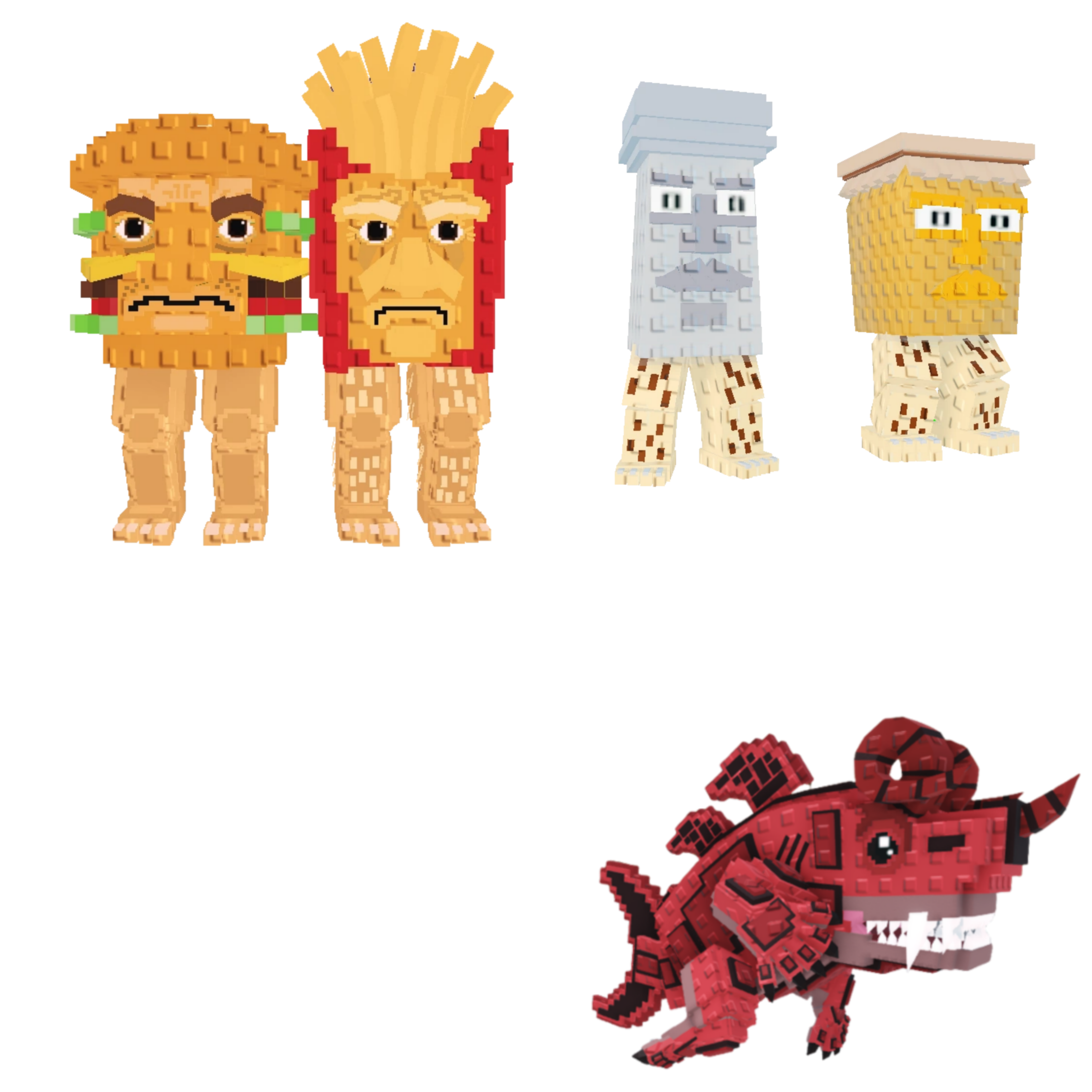 [BUNDLE] - 🐅 1x Burguro And Fryuro 🐅 1x Garama and Madundung 🐅 1x Eviledon
