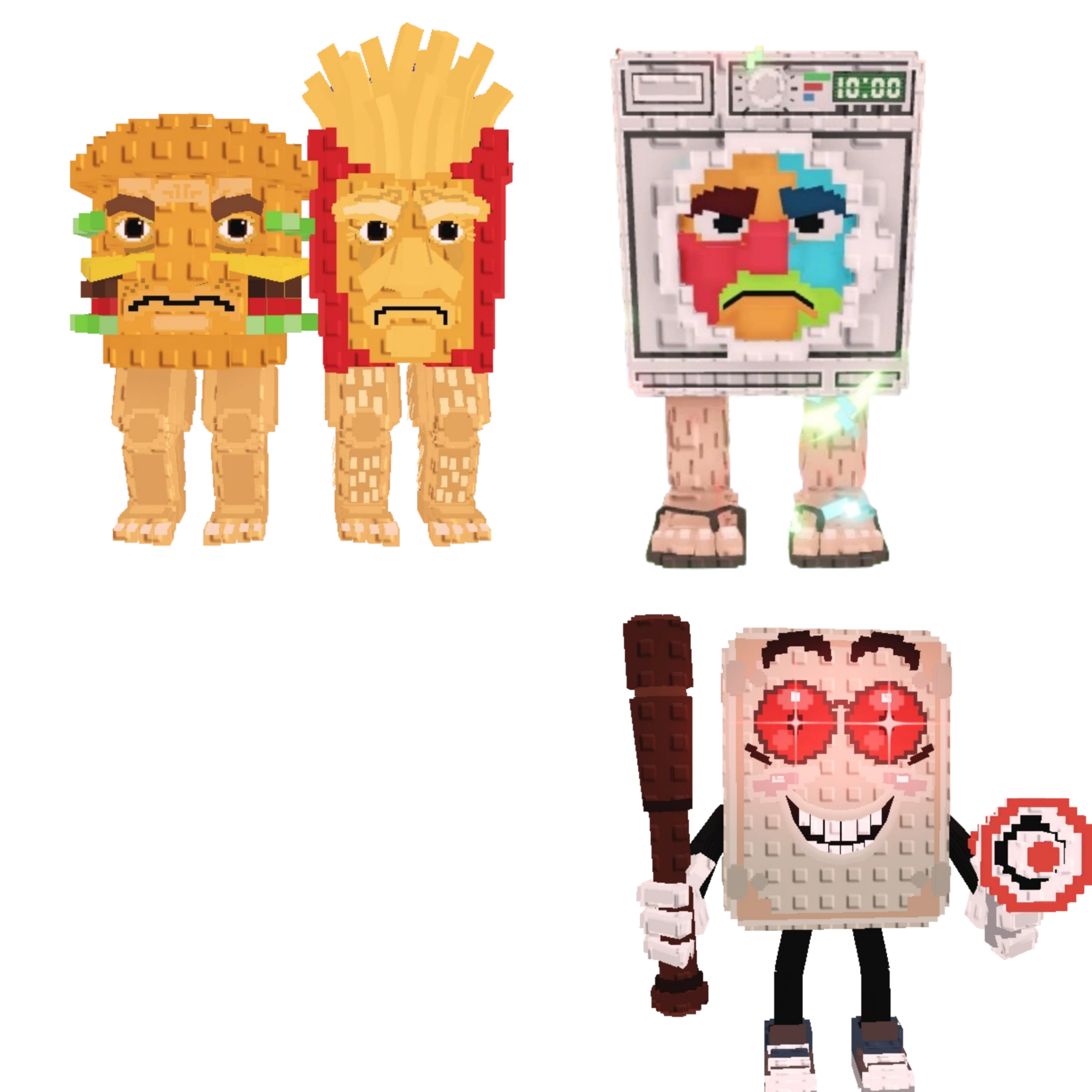 [BUNDLE] - 🦌 1x Burguro And Fryuro 🦌 1x Lavadorito Spinito 🦌 1x Tang Tang Keletang