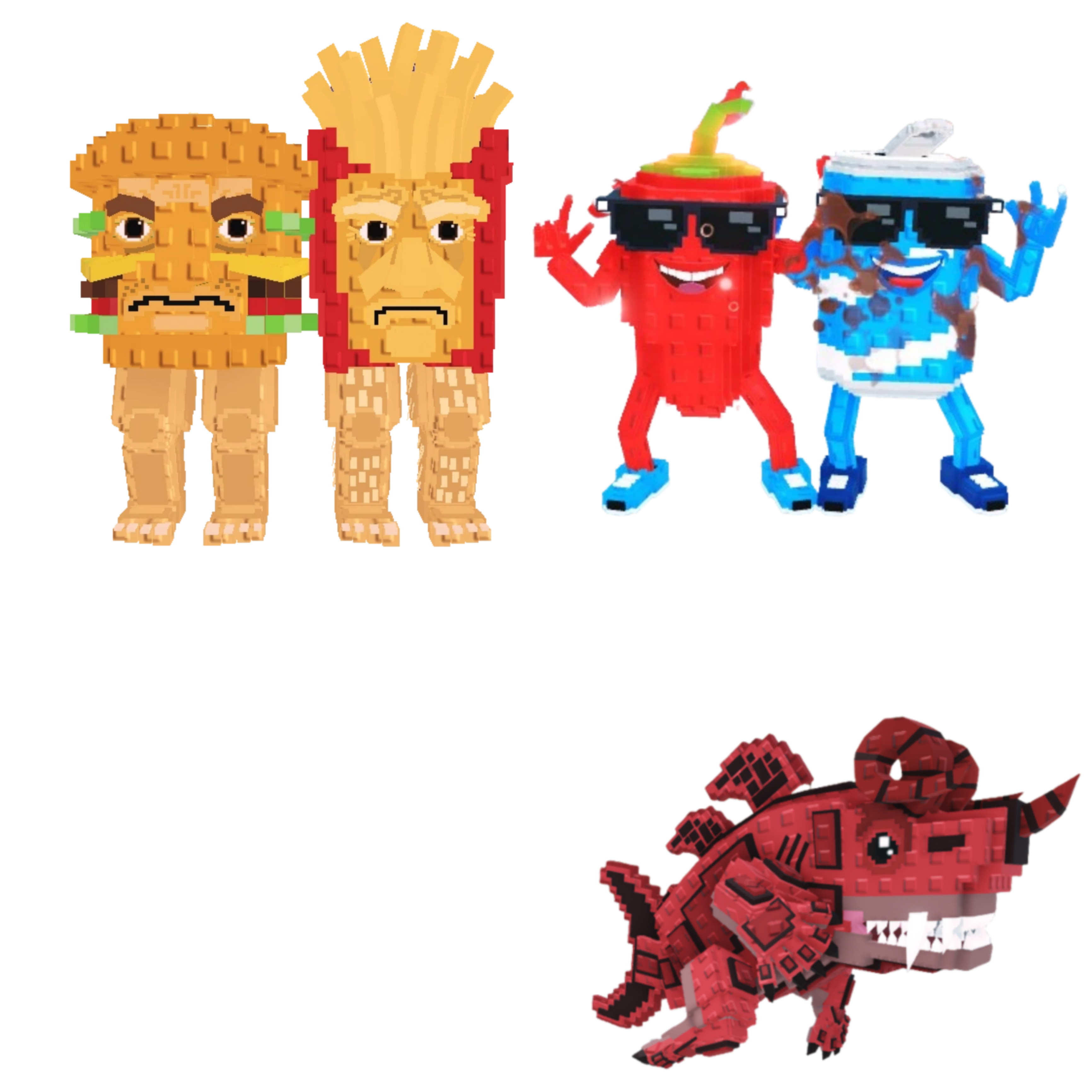 [BUNDLE] - 🐖 1x Burguro And Fryuro 🐖 1x Swaggy Bros 🐖 1x Eviledon