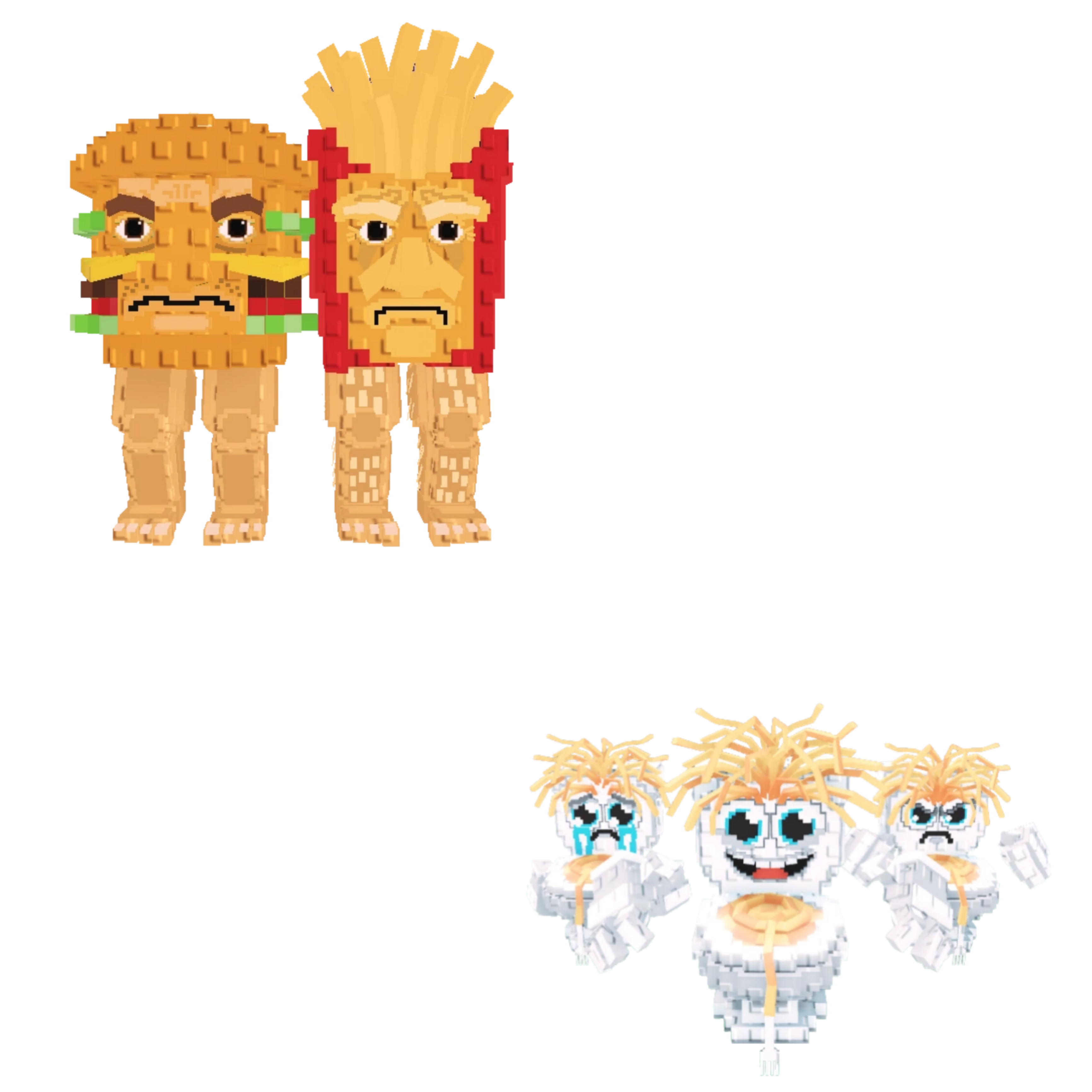 [BUNDLE] - 🐑 1x Burguro And Fryuro 🐑 1x Los Spaghettis