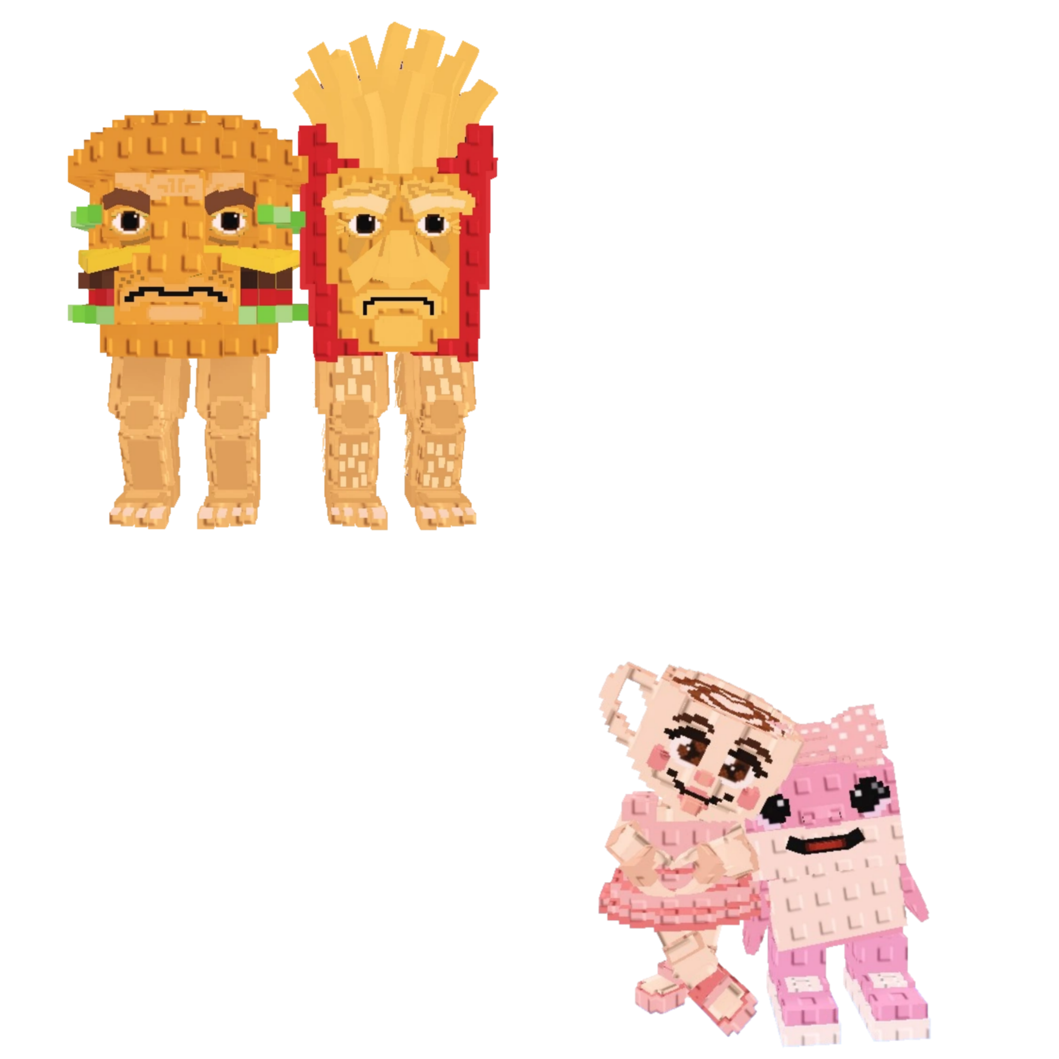 [BUNDLE] - 🐐 1x Burguro And Fryuro 🐐 1x Las Sis
