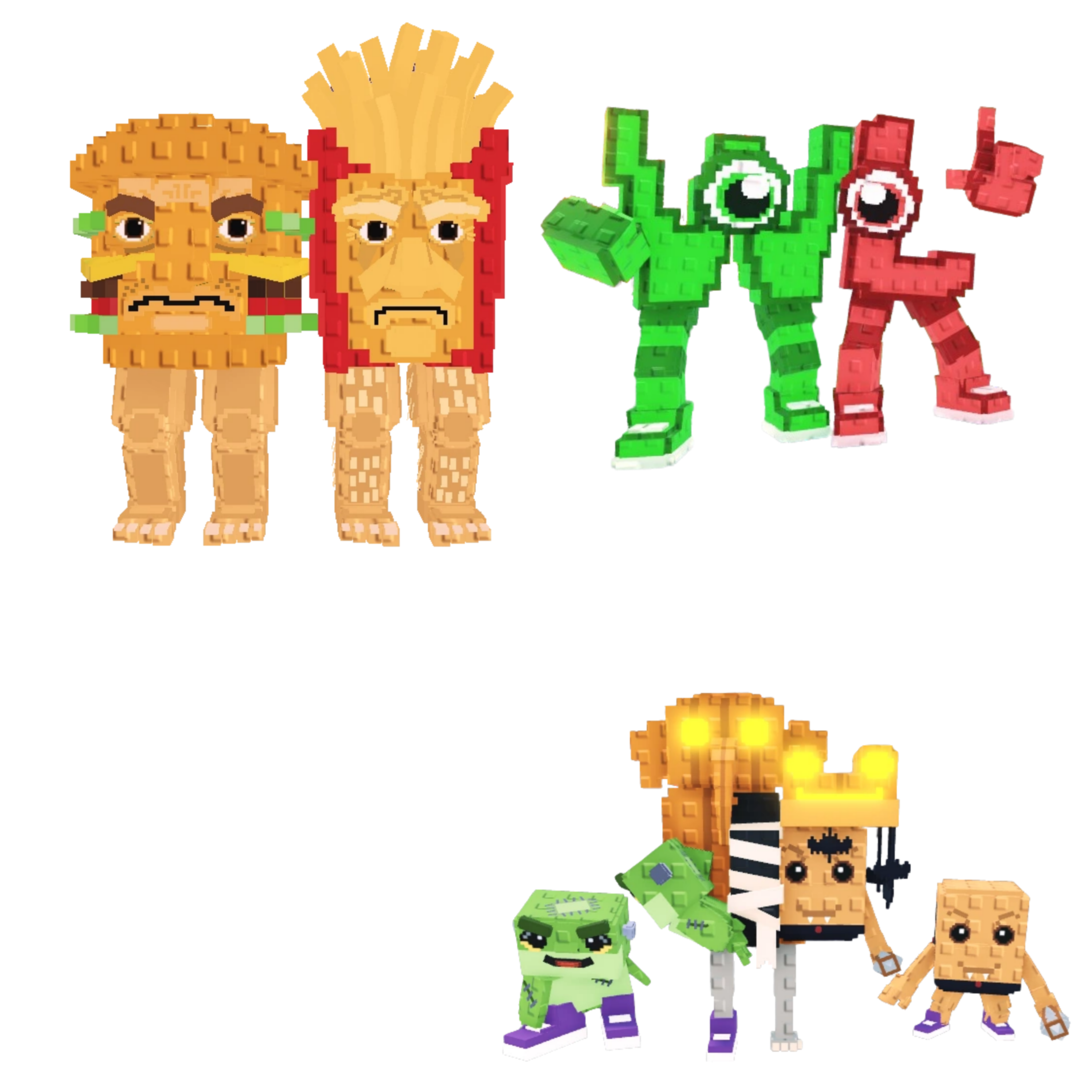 [BUNDLE] - 🐀 1x Burguro And Fryuro 🐀 1x W or L (WorL) 🐀 1x Los Spooky Combinasionas