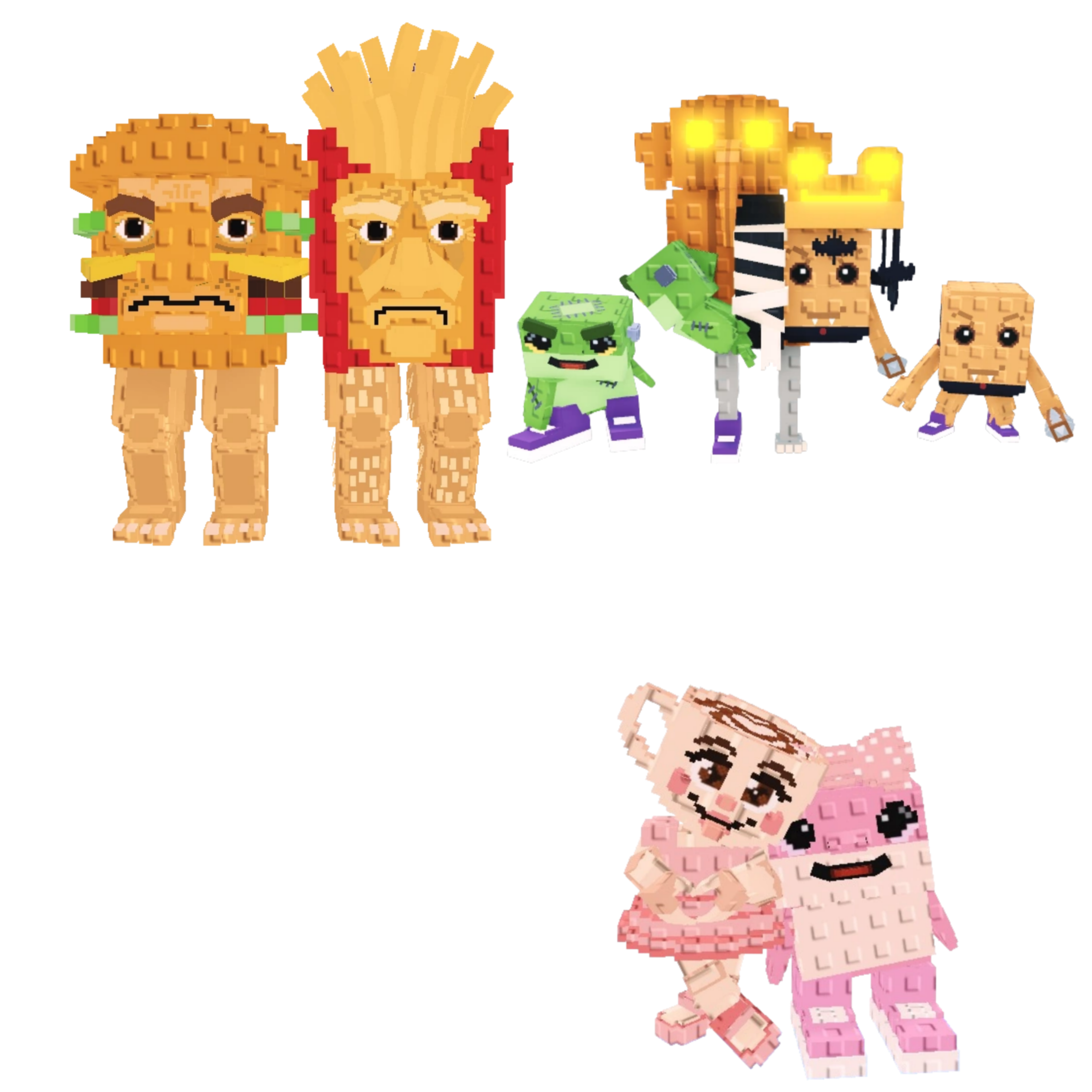 [BUNDLE] - 🐻 1x Burguro And Fryuro 🐻 1x Los Spooky Combinasionas 🐻 1x Las Sis