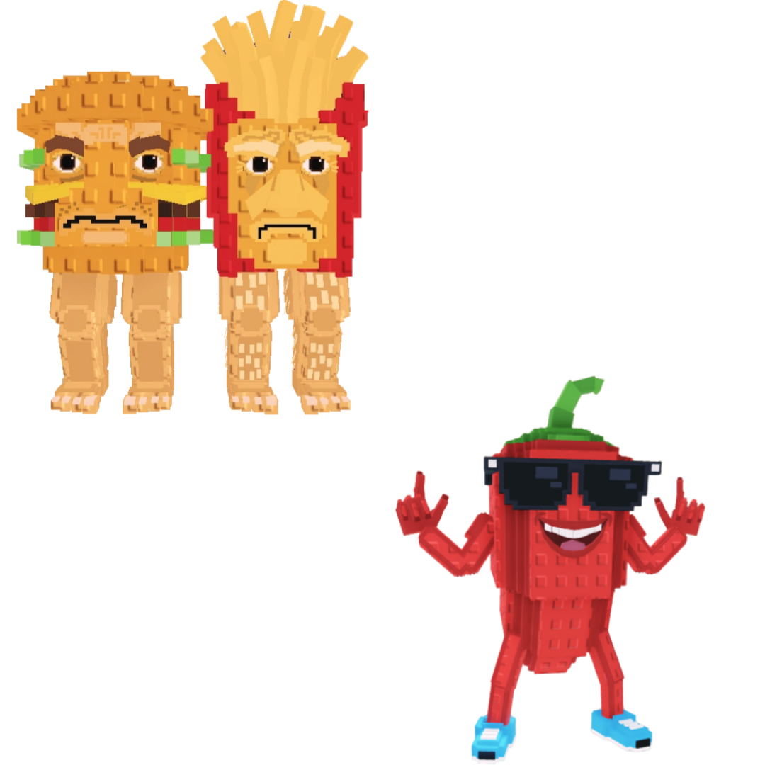 [BUNDLE] - 🦨 1x Burguro And Fryuro 🦨 1x Chillin Chili
