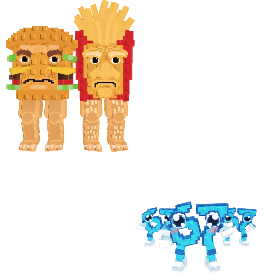 [BUNDLE] - 🦡 1x Burguro And Fryuro 🦡 1x Los 67 (Six Seven)