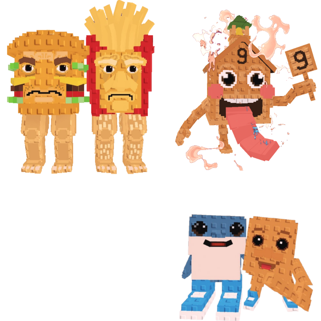 [BUNDLE] - 🦎 1x Burguro And Fryuro 🦎 1x Los Bros 🦎 1x Esok Sekolah