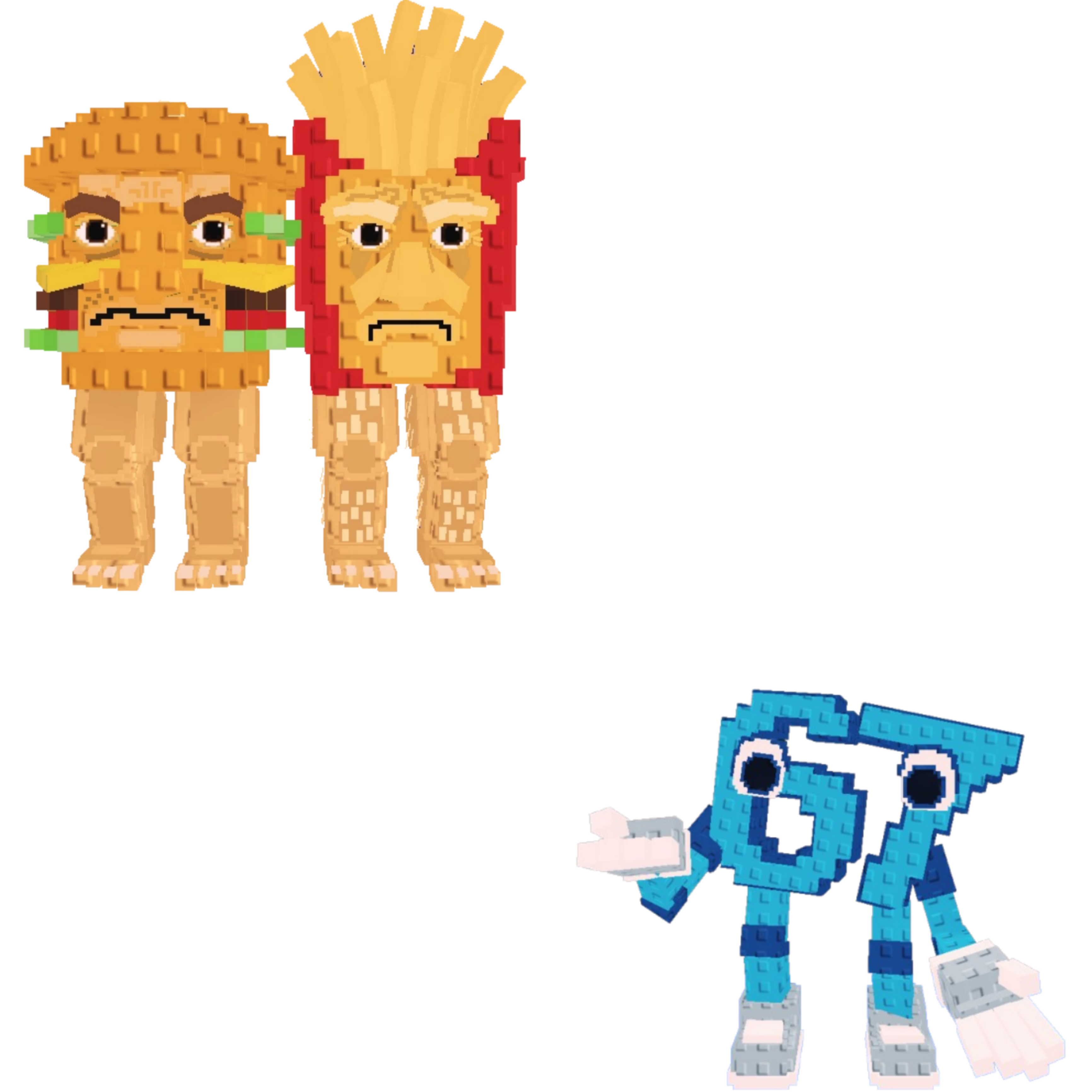 [BUNDLE] - 🐲 1x Burguro And Fryuro 🐲 1x 67 (Six Seven)