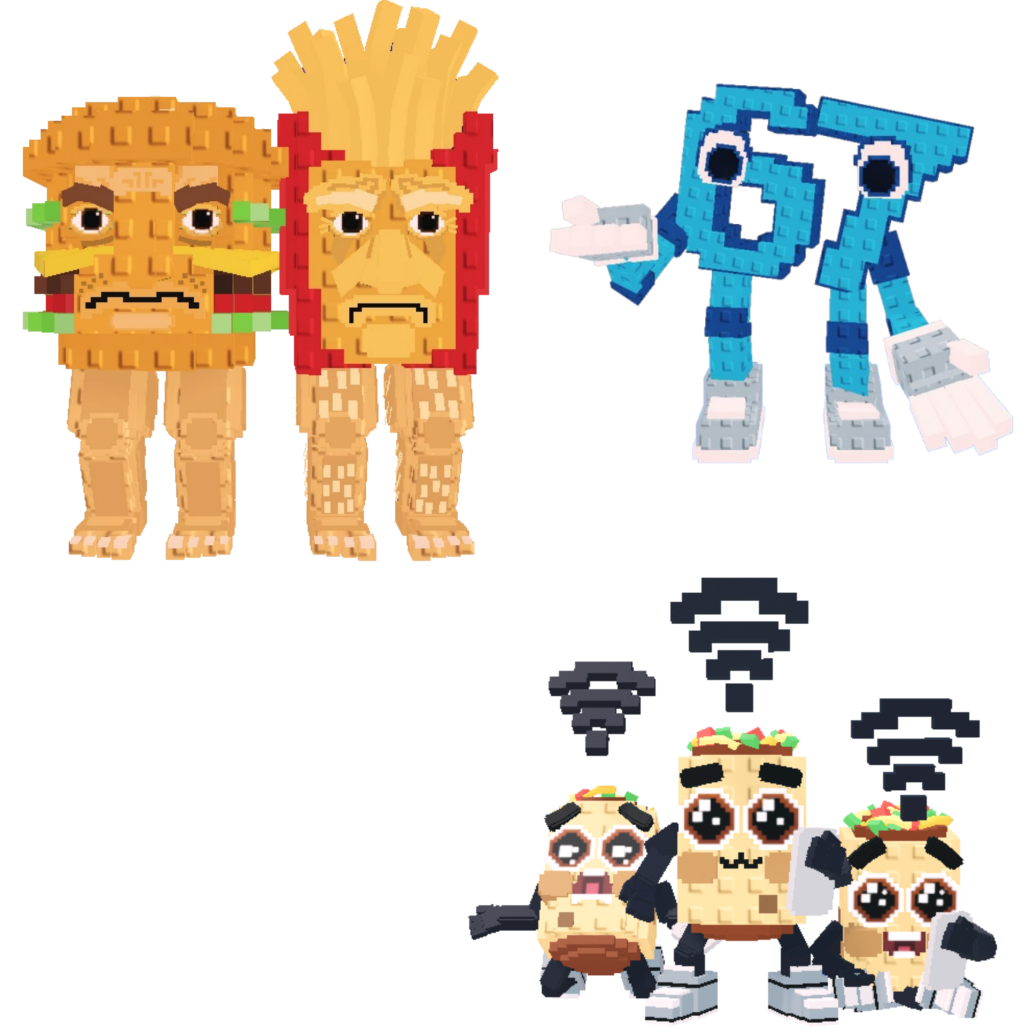 [BUNDLE] - 🐳 1x Burguro And Fryuro 🐳 1x Los Nooo My Hotspotsitos 🐳 1x 67 (Six Seven)