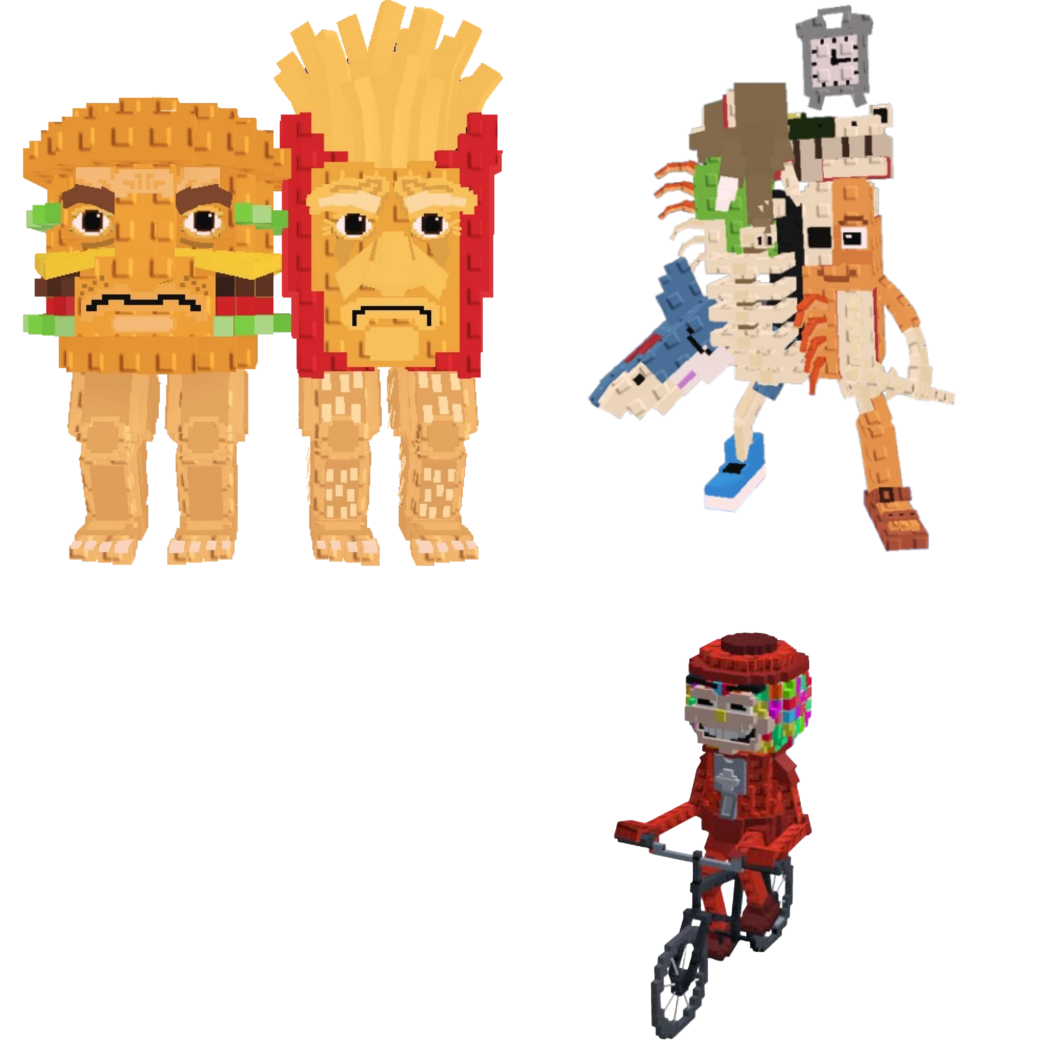 [BUNDLE] - 🐬 1x Burguro And Fryuro 🐬 1x La Extinct Grande 🐬 1x Chicleteira Bicicleteira