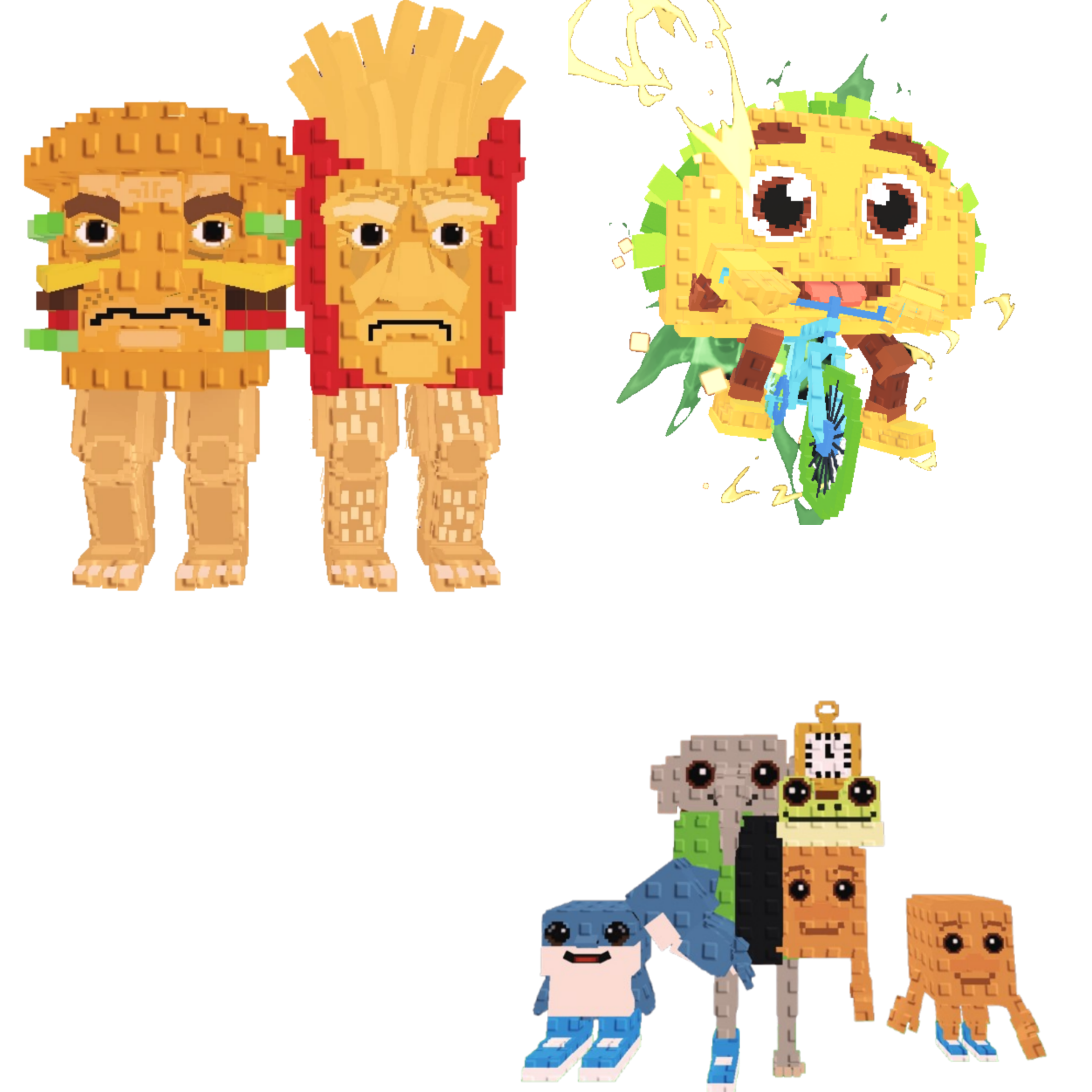 [BUNDLE] - 🐌 1x Burguro And Fryuro 🐌 1x Tacorita Bicicleta 🐌 1x Los Combinasionas