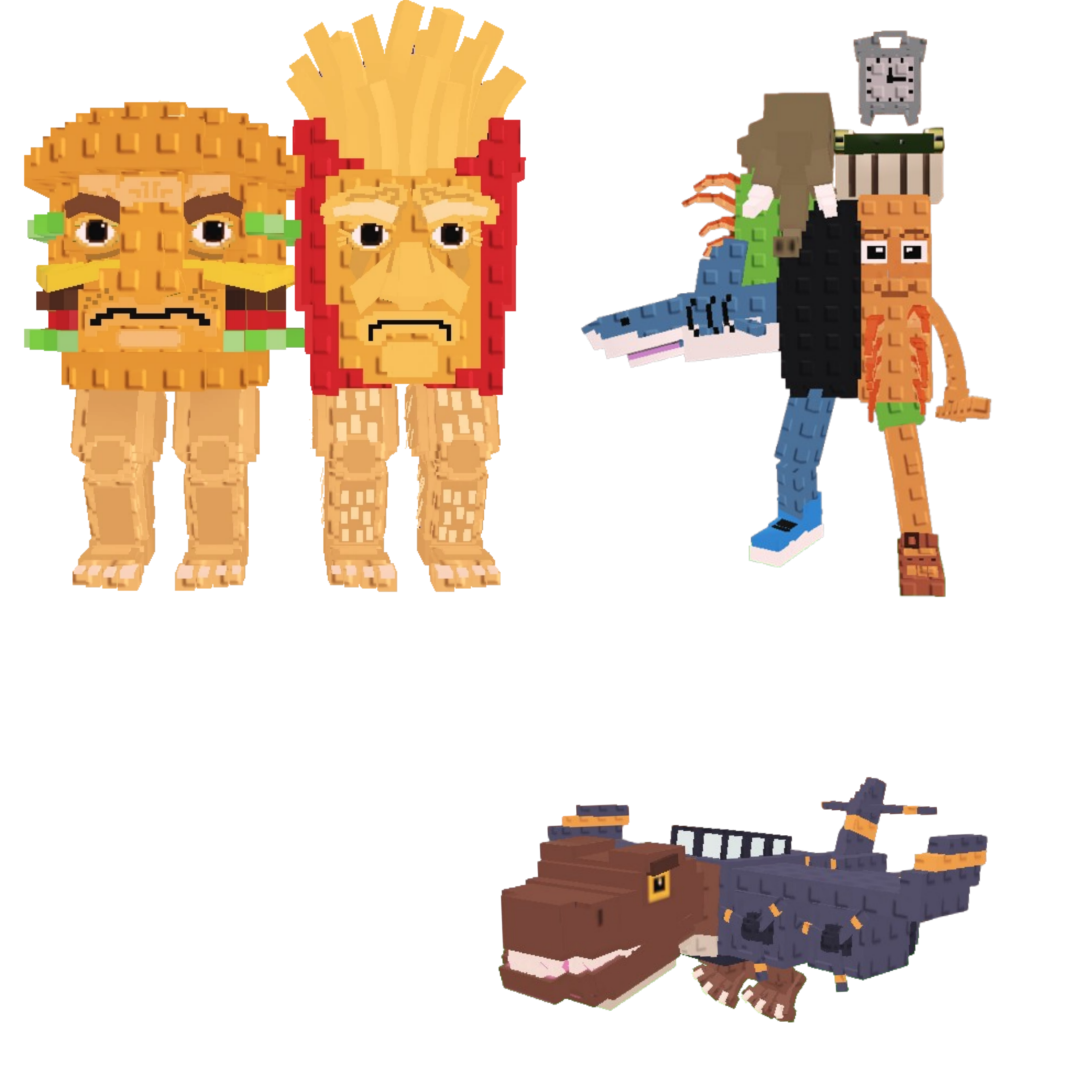 [BUNDLE] - 🕸️ 1x Burguro And Fryuro 🕸️ 1x Nuclearo Dinossauro 🕸️ 1x La Grande Combinasion