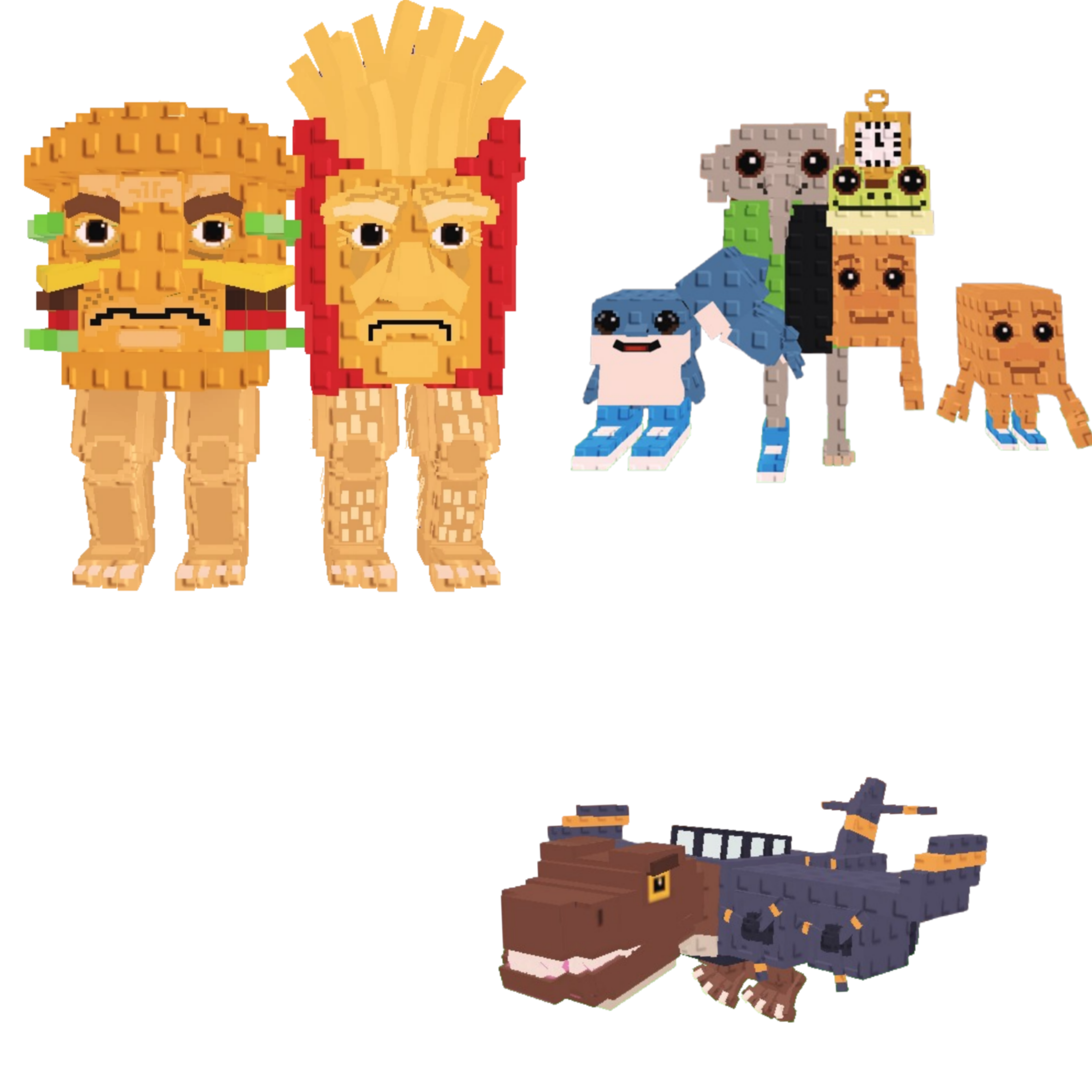 [BUNDLE] - 🦟 1x Burguro And Fryuro 🦟 1x Nuclearo Dinossauro 🦟 1x Los Combinasionas