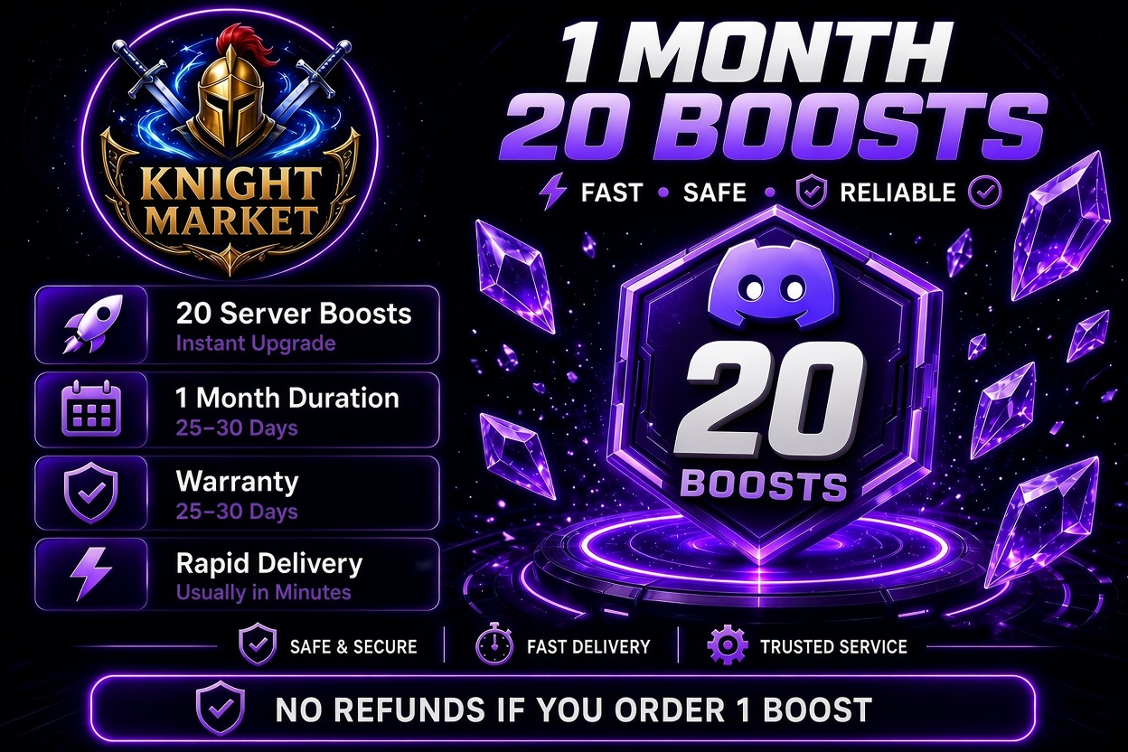 Discord Server Boosts | 20x | 1 Month