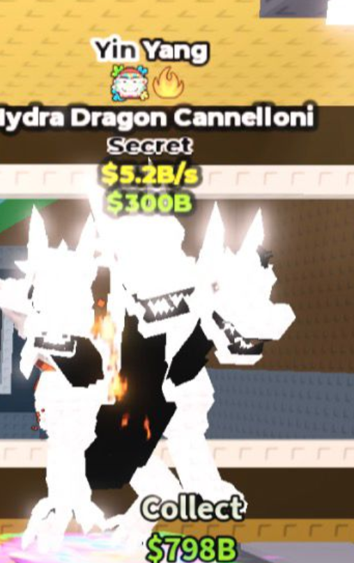 Yin yang hydra dragon cannelloni fire and chickletera trait - 5.2 B/s
