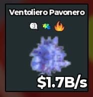 BS8048 1.7B Crystal Ventoliero Pavonero