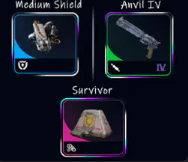 PVP Bundle 10x Survivor + 10x Medium Shield + 2x ANVIL IV
