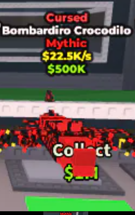 Bombardiro Crocodilo Cursed 22.5 K/s Mythic