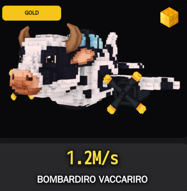 Gold Bombardiro Vaccariro - 1.2 M/s