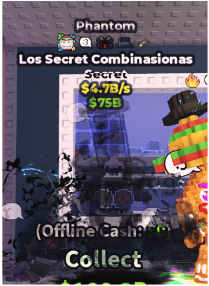 RAREST PHANTOM LOS SECRET COMBINASIONAS 4.7B/S (SPIDER + 4 TRAITS) – STEAL A BRAINROT – FAST DELIVERY & TRUSTED #M5RT7C