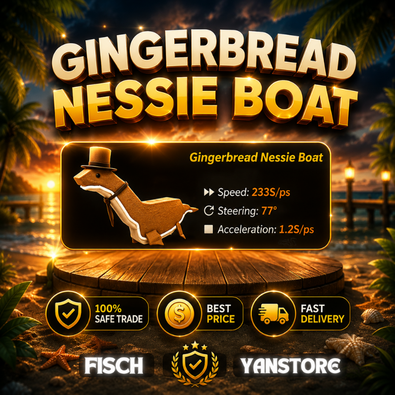 GINGERBREAD NESSIE BOAT⚡FAST & SAFE DELIVERY