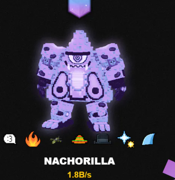 🔥 RARE SECRET ❗ ✨ Crystal Nachorilla | 1.8B/s ⚡ INSTANT • LIMITED
