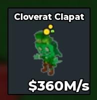 BS8204 Cloverat Clapat with Coin / ST Patrick Trait 360M/sâïž