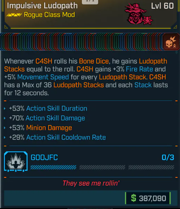🟦🟦🟦Modded Rogue Class Mod PC/XBOX/PS5🟦🟦🟦🟦🟦