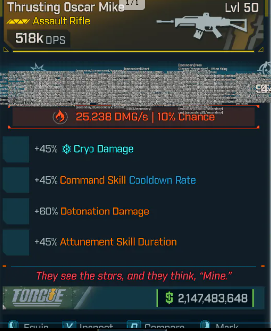 🟦🟦🟦Modded 518K Dps Assault Rifle Devastating Weapons PC/XBOX/PS5🟦🟦🟦