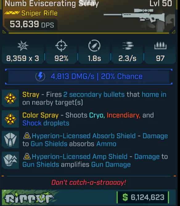 53K DPS 💥Game-breaking💥Sniper Rifle Numb Eviscerating Stray Weapons Ps5/Xbox/Pc INSTANT DELIVERY