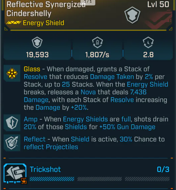 19593Energy Shield 💥Game-breaking💥Reflective Synergized Cindershelly Ps5/Xbox/Pc INSTANT DELIVERY