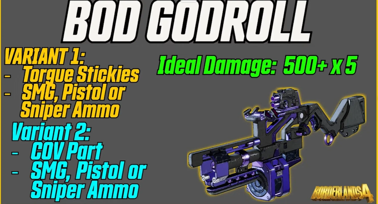 🔥 2X BOD GOD-ROLLS-THE HIGHEST DAMAGE GUN (5X DAMAGE!) 🔥 - BORDERLANDS 4 - 🎮 PC/PS/XBOX 🎮