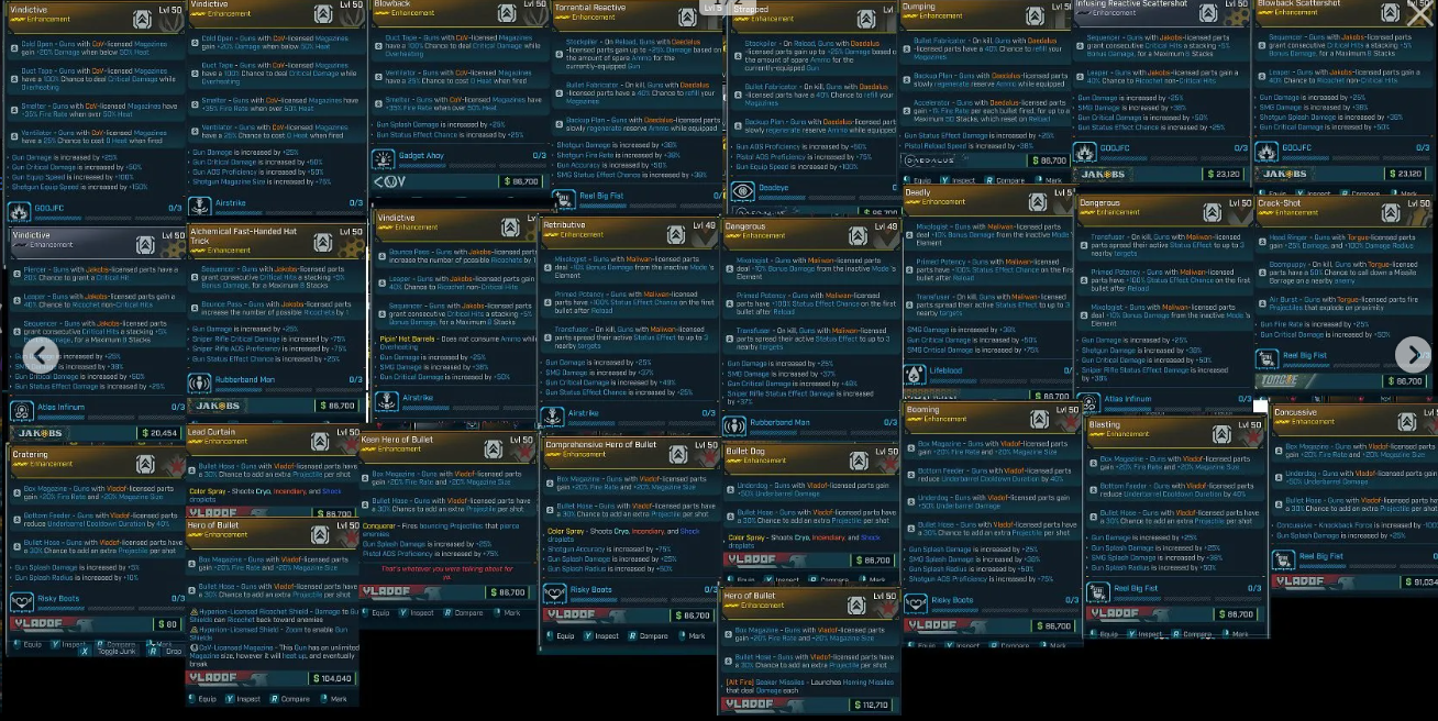 🔥 BUNDLE - 27 MODIFIED / MODDED ENHANCEMENTS (CRAZY STATS) 🔥 - BORDERLANDS 4 - 🎮 PC/PS/XBOX 🎮