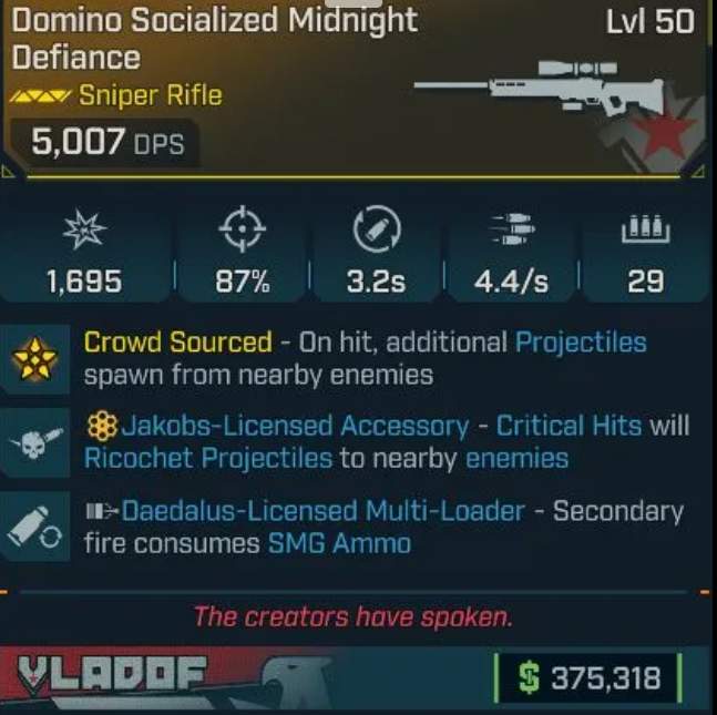 🔥 CRAZIEST TWITCH DROP SNIPER GUN - MIDNIGHT DEFIANCE - NOONE HAS IT 🔥 - BORDERLANDS 4 - 🎮 PC/PS/XBOX 🎮