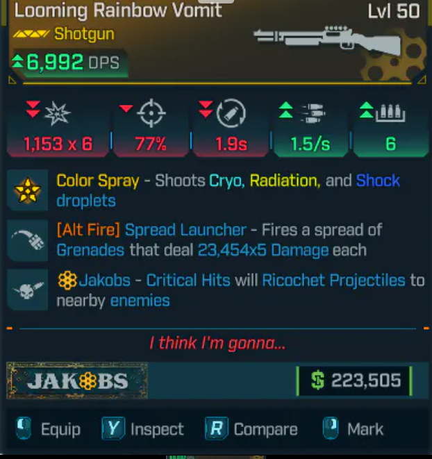 🌈 Looming Rainbow Vomit – Legendary Shotgun | PC / XBOX / PS5 🚀 (weapons)