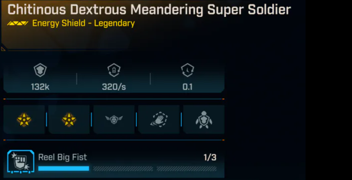 🛡️ MODDED Chitinous Dextrous Meandering Super Soldier 🔥 132K Shield 💀 Max Perks | PC/XBOX/PS5 🚀 Instant Delivery