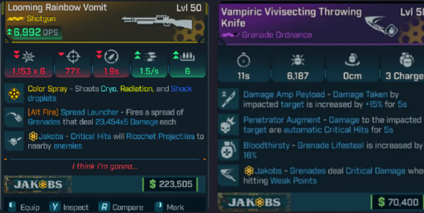 🌈 Looming Rainbow Vomit + ⚔️ Crit Knife – Legendary Weapons Bundle | PC / XBOX / PS5 🚀 Instant Delivery (Mods )