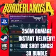 x3 MODDED ONE SHOT SMGS 250M DMG + MORE | XBOX, PS5, PC