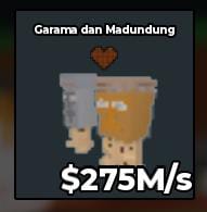 BS8281 garama and madudung 275 m/s with choco trait