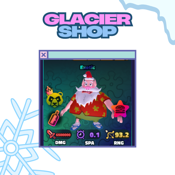Santa Claus - Trait Secret Formula + Sea Bear + Power Patty ( Exotic Unit )⚡Ready Unit⚡Fast Delivery⚡