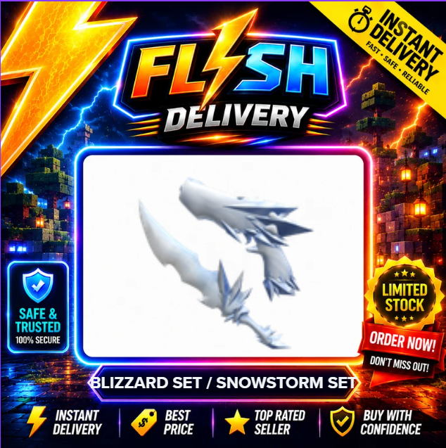 BLIZZARD SET / SNOWSTORM SET (BLIZZARD GUN + SNOWSTORM KNIFE) - MURDER MYSTERY 2 / MM2