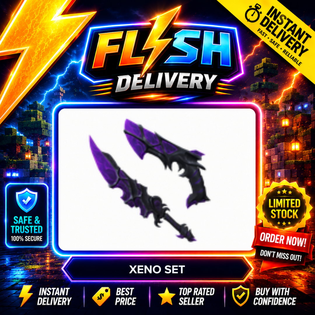 XENO SET (XENOKNIFE KNIFE + XENOSHOT GUN) - MURDER MYSTERY 2 / MM2