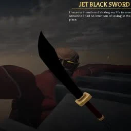 JET BLACK SWORD | AOTR | INSTANT DELIVERY